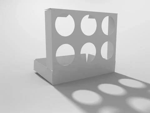 3D Rendering Product Packaging Template Stock Illustration