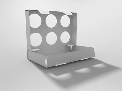 3D Rendering Product Packaging Template Stock Illustration