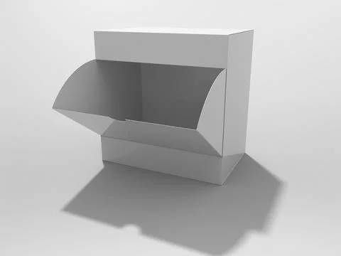 3D Rendering Product Packaging Template Illustrazione stock