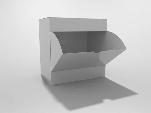 3D Rendering Product Packaging Template Stockillustratie