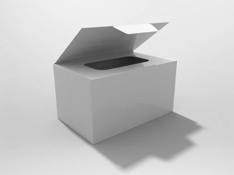 3D Rendering Product Packaging Template Illustrazione stock