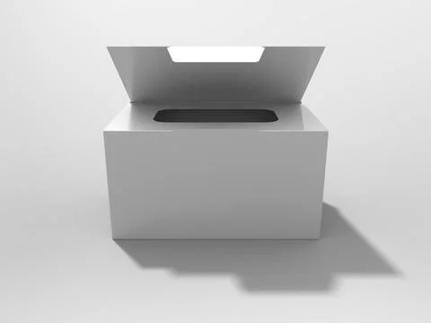 3D Rendering Product Packaging Template Illustrazione stock