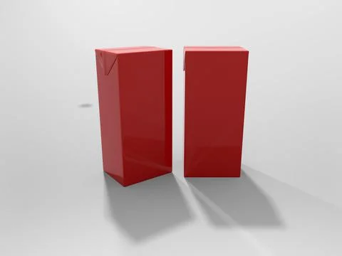 3D Rendering Product Packaging Template Illustrazione stock