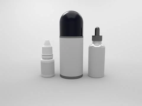 3D Rendering Product Packaging Template Stockillustratie