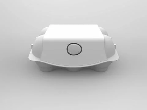 3D Rendering Product Packaging Template Stockillustratie