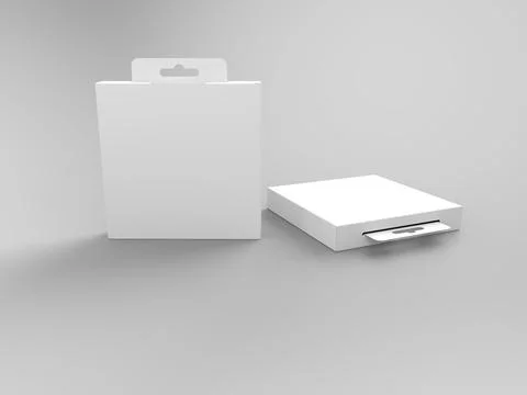 3D Rendering Product Packaging Template Stockillustratie