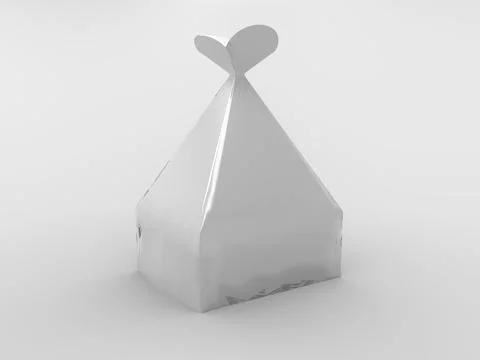 3D Rendering Product Packaging Template Illustrazione stock