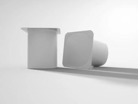 3D Rendering Product Packaging Template Illustrazione stock