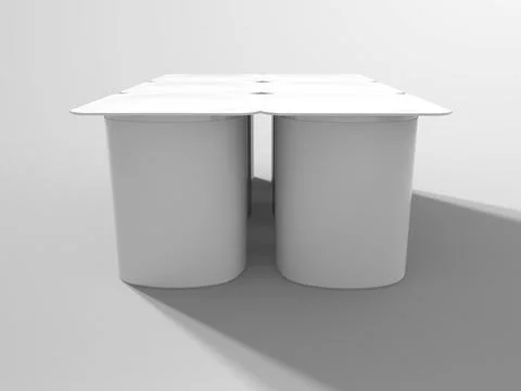 3D Rendering Product Packaging Template Stock Illustration