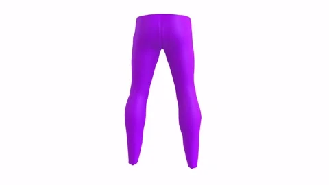 3D rendering of purple leggings displayed in a simple studio setting 스톡 동영상 285924751