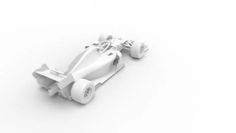 3D rendering of a race car aerodynamic high speed vehicle model Stock Illustration