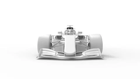 3D rendering of a race car aerodynamic high speed vehicle model Stock Illustration