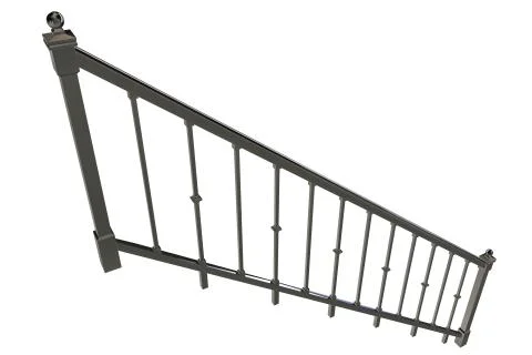 3d rendering of rail of a stairs on a white background Stock Illustration