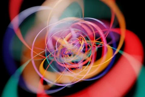 3d rendering of realistic composition primitives. Abstract theme for trendy d Stock Photos