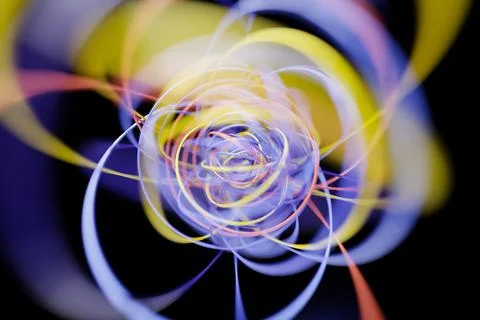 3d rendering of realistic composition primitives. Abstract theme for trendy d Stock Photos