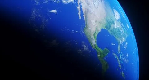 3D Rendering Of Realistic Planet Earth Closeup The Elements Of This Image Fur 库存插图