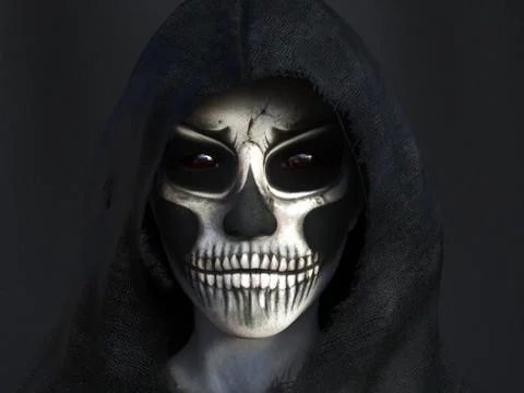 3D rendering of the reaper. Stock Illustration