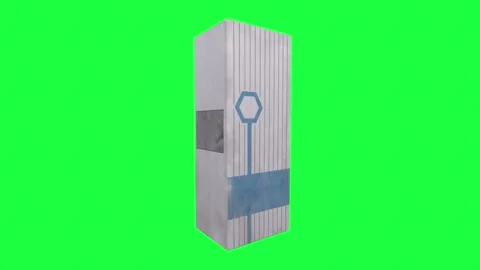 3D rendering of a recycling machine in a vibrant environment Stock-Footage 303594771