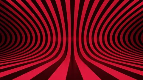 3D rendering red background abstract pattern wall floo Stock Illustration