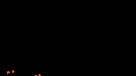 3d rendering of red lamp flying in the sky Stock Footage 103825145