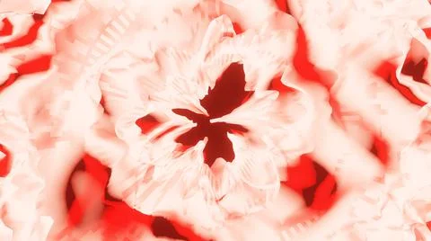 3d Rendering. Red Soft colored abstract futuristic background Stock Illustration