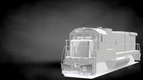 3d rendering of a reflective on a dark black background Stock Illustration