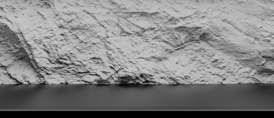 3d rendering of relief background. Illustrazione stock