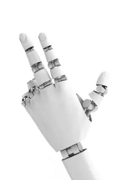 3d rendering robotic hand Stock Photos