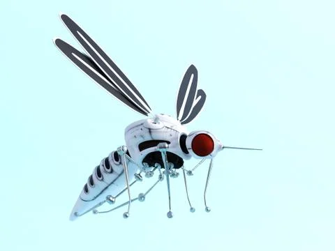 3D rendering of a robotic mosquito. Stock-Illustration