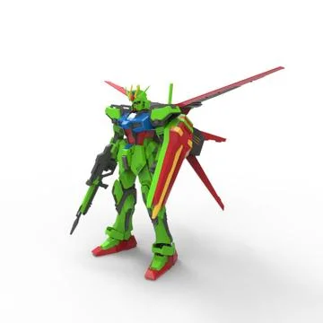 3D rendering of robots created by using a blender tool Stock Illustration