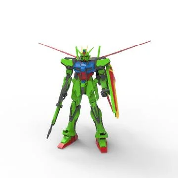 3D rendering of robots created by using a blender tool Stock Illustration