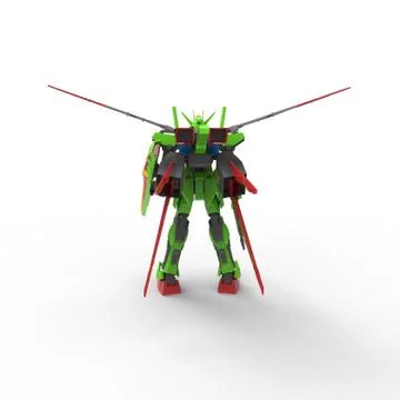 3D rendering of robots created by using a blender tool Stock Illustration