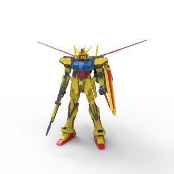 3D rendering of robots created by using a blender tool Stock Illustration