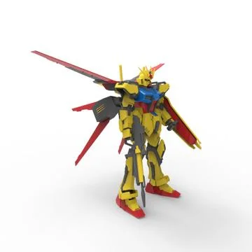 3D rendering of robots created by using a blender tool Stock Illustration