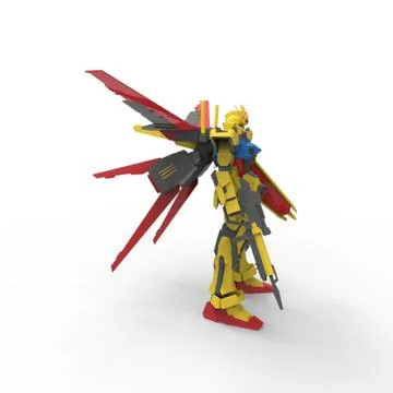 3D rendering of robots created by using a blender tool Stock Illustration