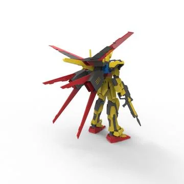 3D rendering of robots created by using a blender tool Stock Illustration