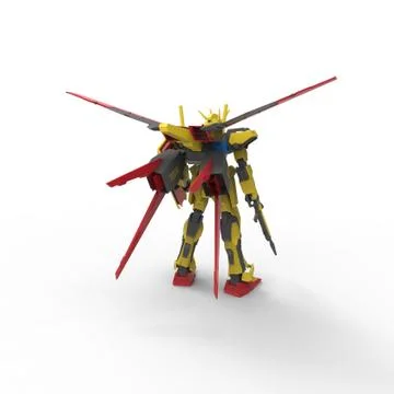 3D rendering of robots created by using a blender tool Stock Illustration