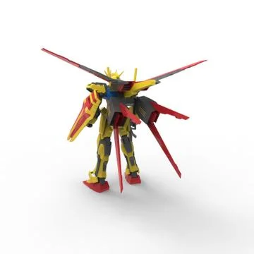 3D rendering of robots created by using a blender tool Stock Illustration