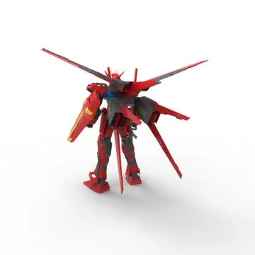 3D rendering of robots created by using a blender tool Ilustração Stock