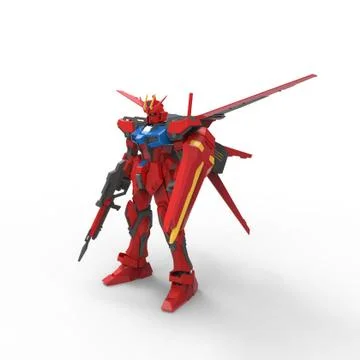 3D rendering of robots created by using a blender tool Stock Illustration