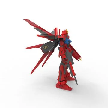 3D rendering of robots created by using a blender tool Stock Illustration