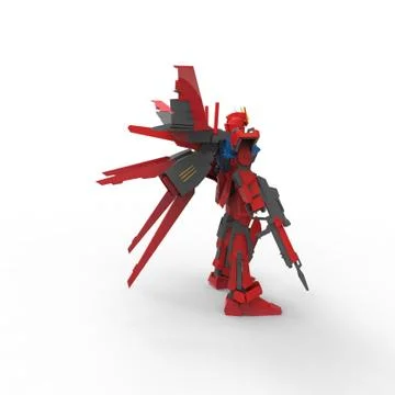 3D rendering of robots created by using a blender tool Stock Illustration