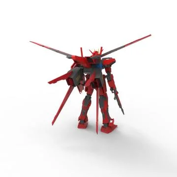 3D rendering of robots created by using a blender tool Stock Illustration