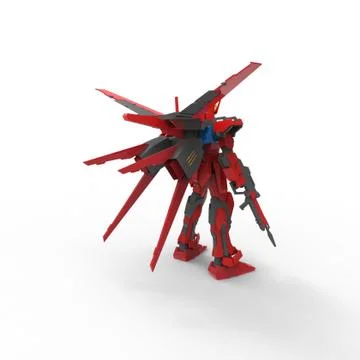 3D rendering of robots created by using a blender tool Stock Illustration