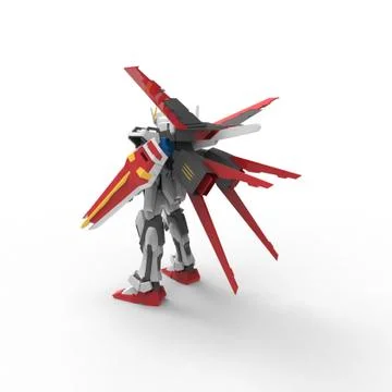 3D rendering of robots created by using a blender tool Stock Illustration