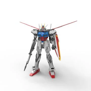 3D rendering of robots created by using a blender tool Stock Illustration