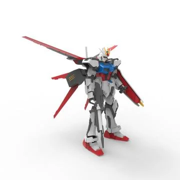 3D rendering of robots created by using a blender tool Stock Illustration