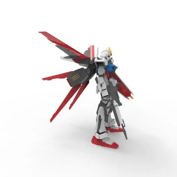 3D rendering of robots created by using a blender tool Stock Illustration