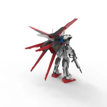 3D rendering of robots created by using a blender tool Stock Illustration