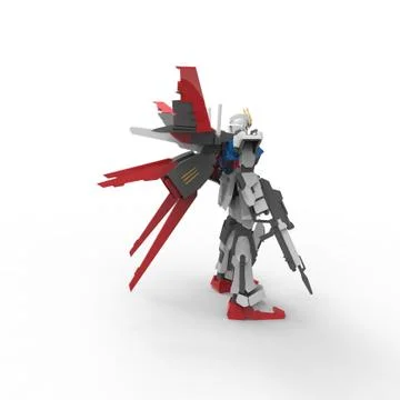 3D rendering of robots created by using a blender tool Stock Illustration